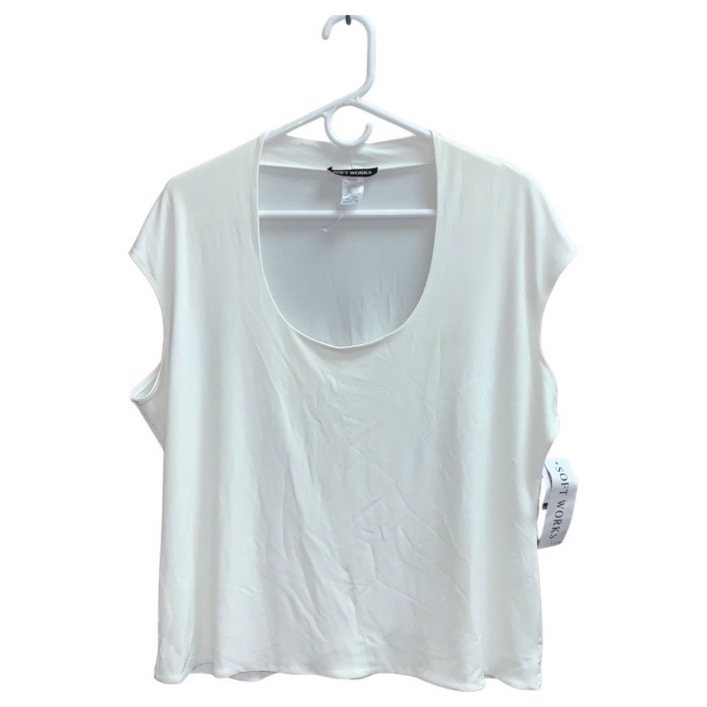 SOFT WORK Off White Top (XXL)